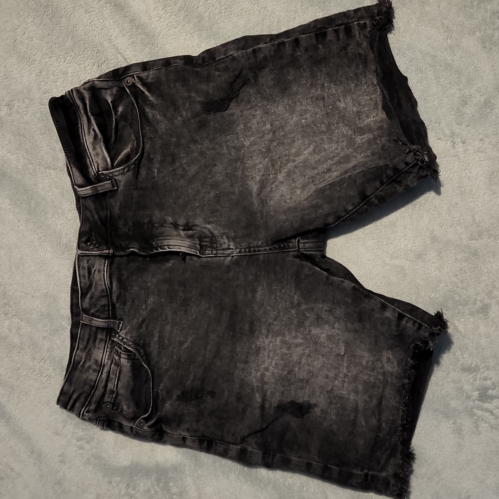 Black Jeans Shorts